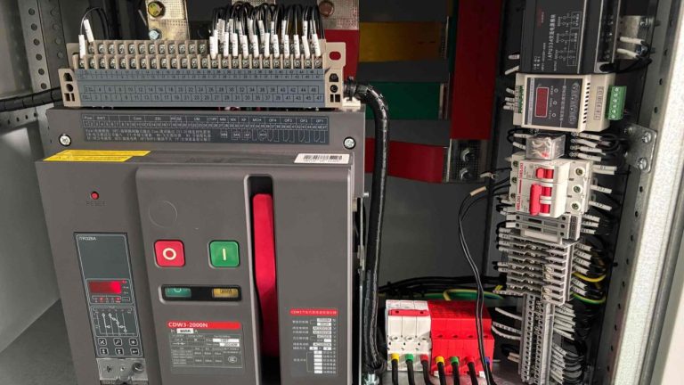 ACB wiring and installation in low voltage cabinet