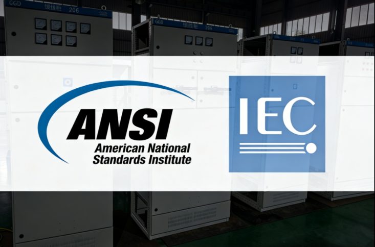 ANSI and IEC standard electrical switchgear