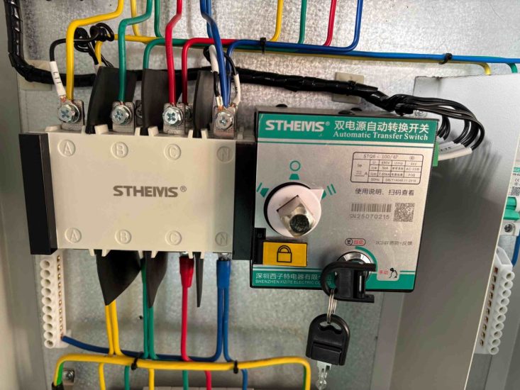 ATS control panel internal wiring