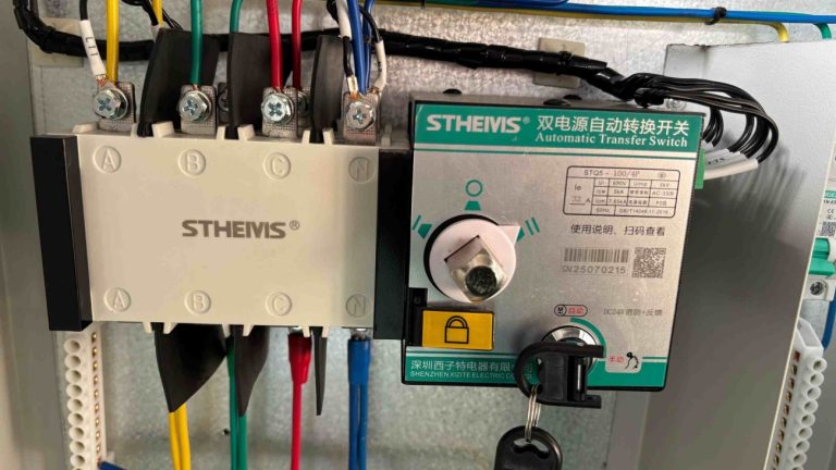 ATS control panel internal wiring