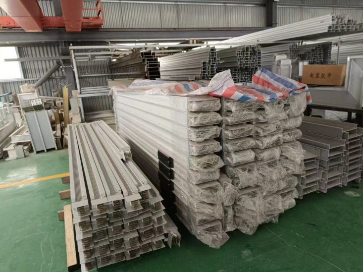 Busbar trunking products in workshop