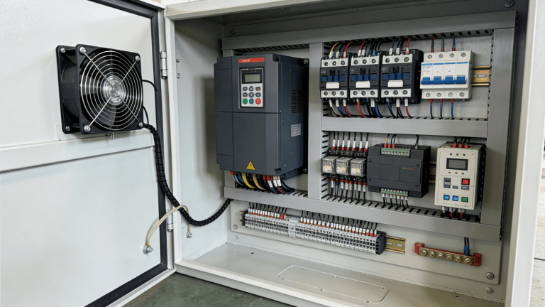 soft starter control panel interior