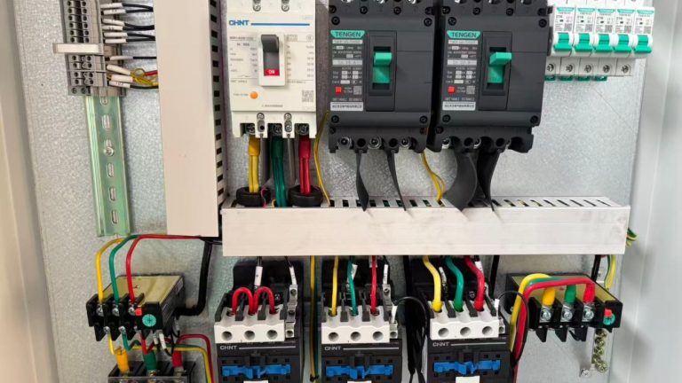 Inside the power control panel