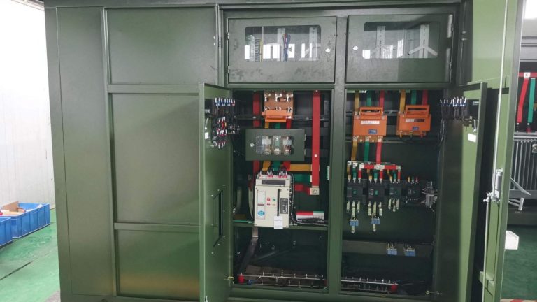 Kiosk Substation with Low-Voltage Side Doors Open