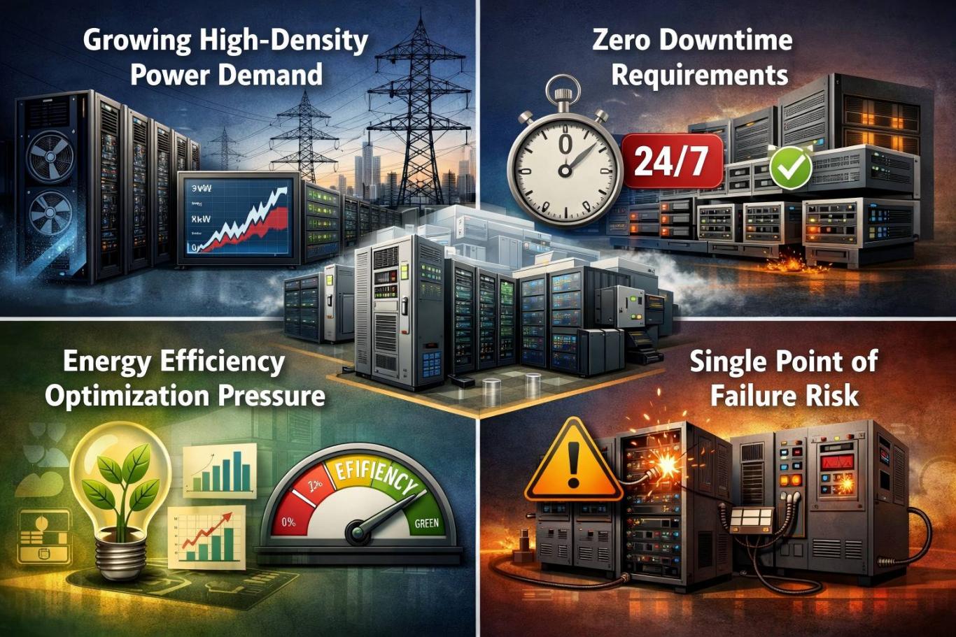 Power Challenges in Data Centers