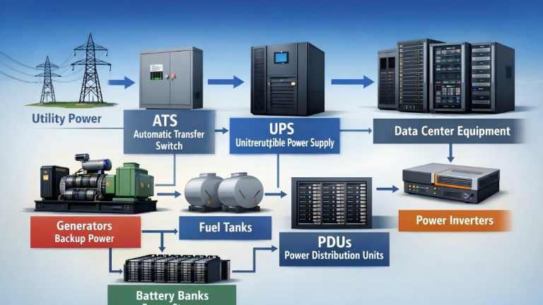 Power Distribution System for Data Centers