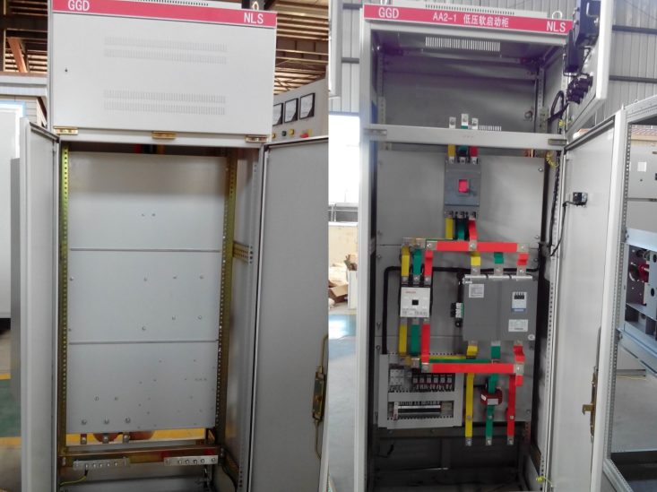 low voltage power distribution switchgear in factory