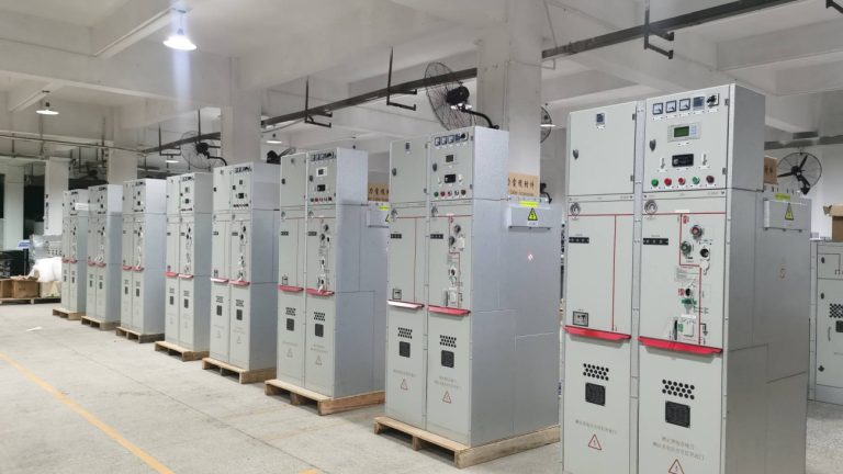 ring main units in factory workshop