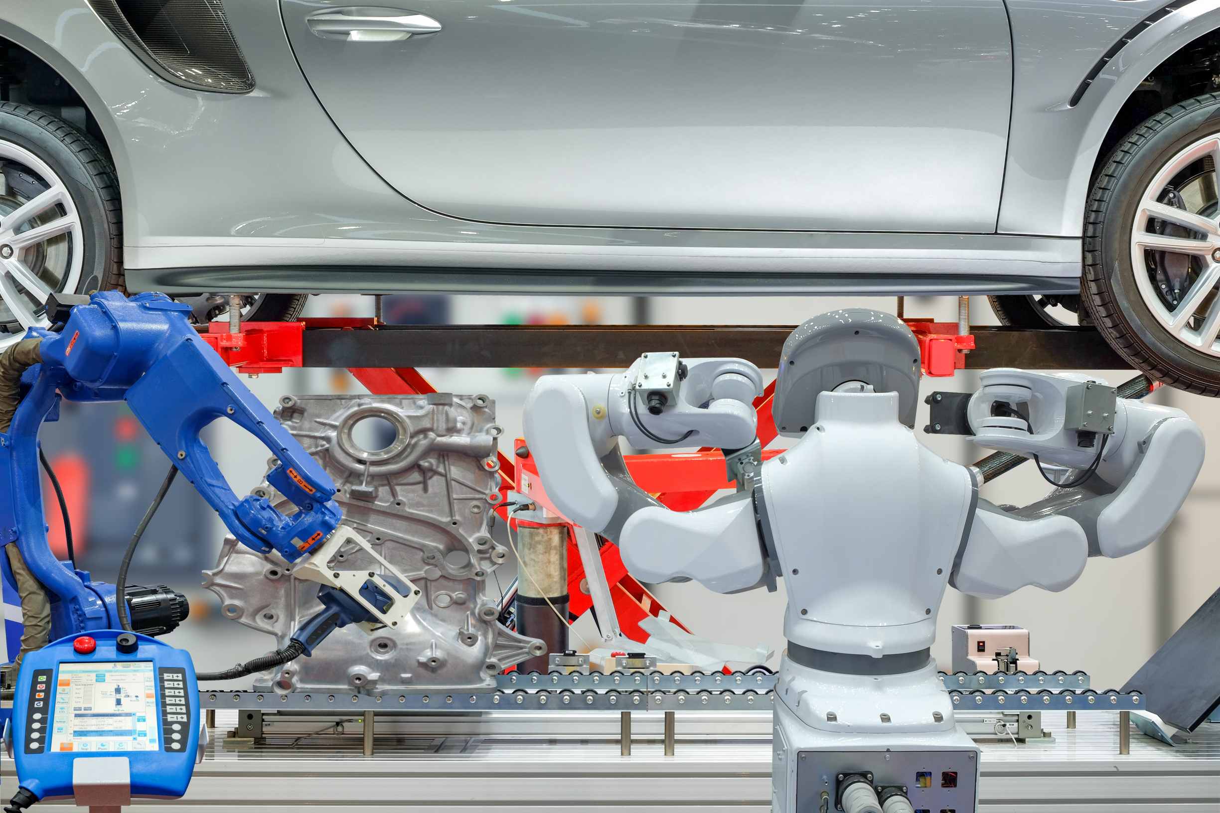 Modern Factories Automotive Robotic Assembly