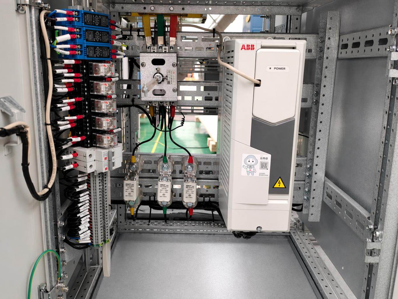 VFD Control Panel Interior Wiring