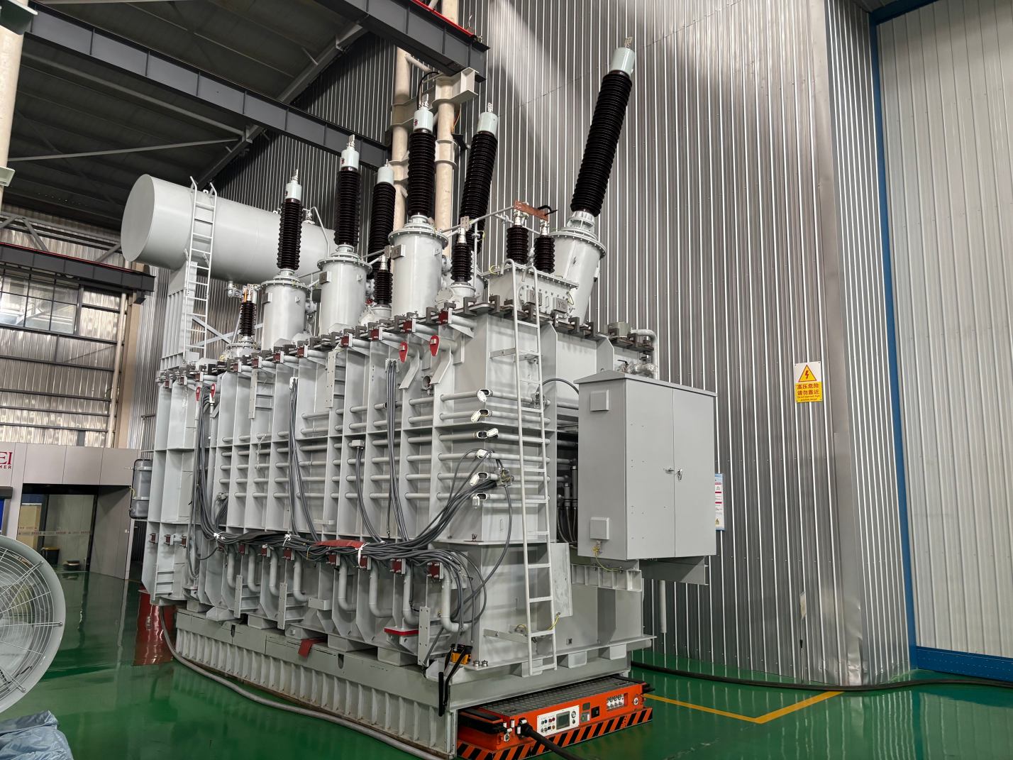 power transformers in factory